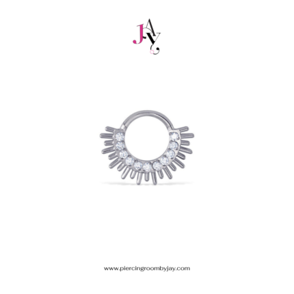 Sun CZ Titanium G23 Clicker ห่วงล๊อคไททาเนียม G23 เกรดการแพทย์ (ราคาต่อชิ้น)