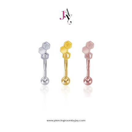 Honey Comb Rook piercing เงินแท้ (ราคาต่อชิ้น)