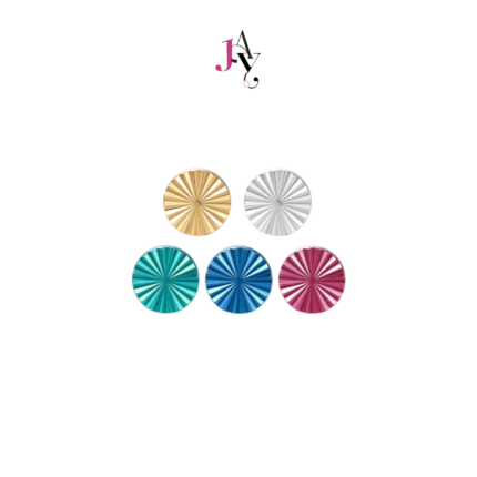 Color Disc Facetted Titanium Flat back (ราคาต่อชิ้น)