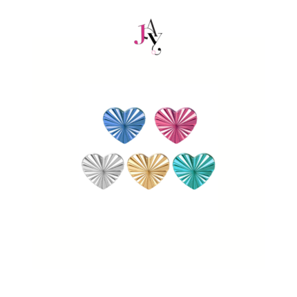 Color Heart Facetted Titanium Flat back (ราคาต่อชิ้น)