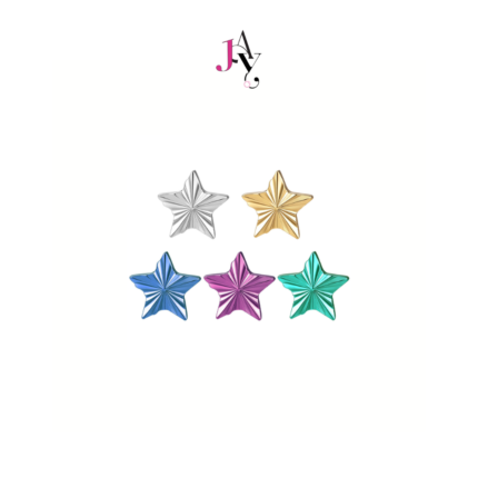 Color Star Facetted Titanium Flat back (ราคาต่อชิ้น)