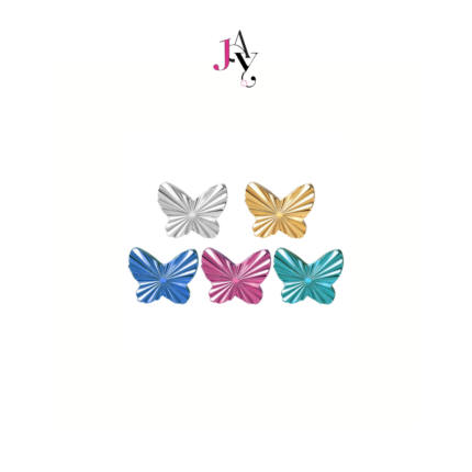 Color Butterfly Facetted Titanium Flat back (ราคาต่อชิ้น)