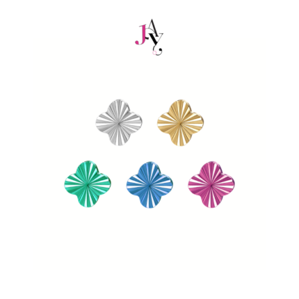 Color Clover Facetted Titanium Flat back (ราคาต่อชิ้น)