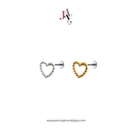 Dot Halo Heart Titanium เกรดการแพทย์ (ราคาต่อชิ้น)